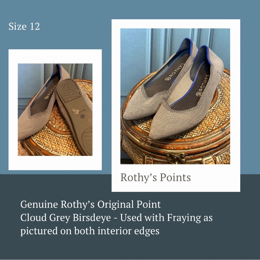 Rothy’s Original Point Cloud Grey Birdseye